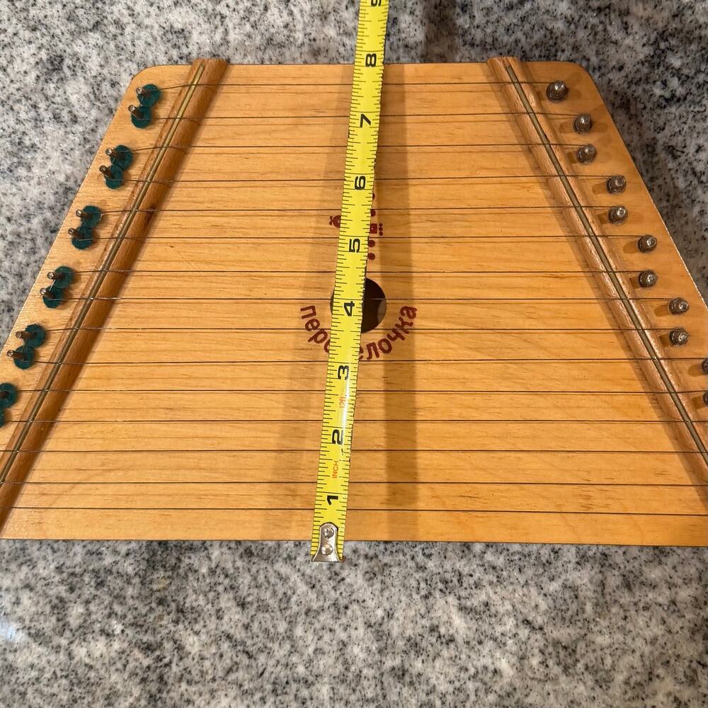 VTG Nepenenoyka Music Maker 15-String Zither Wooden Lap Harp Musical 
Instrument - Picture 9 of 15
